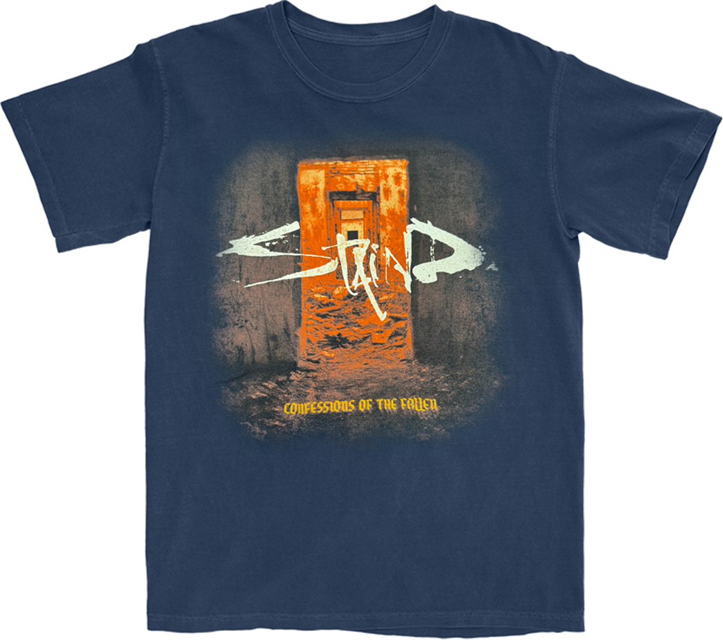 Confessions of the Fallen Navy Album Tee